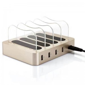 Bộ sạc bốn cổng USB KPS-8402LC (Cáp AC / US / EU / UK / AU)