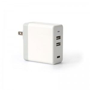Kiểu chữ KPS-8407LC PD + Bộ chuyển đổi AC hai cổng USB (phích cắm US / EU)